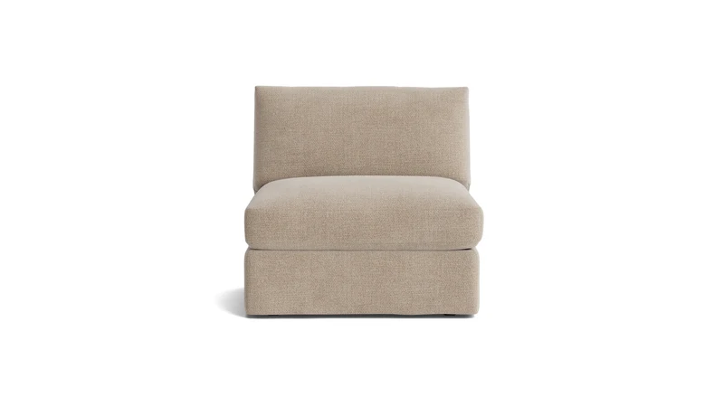 Get Together™ Armless Chair, Standard, Champagne