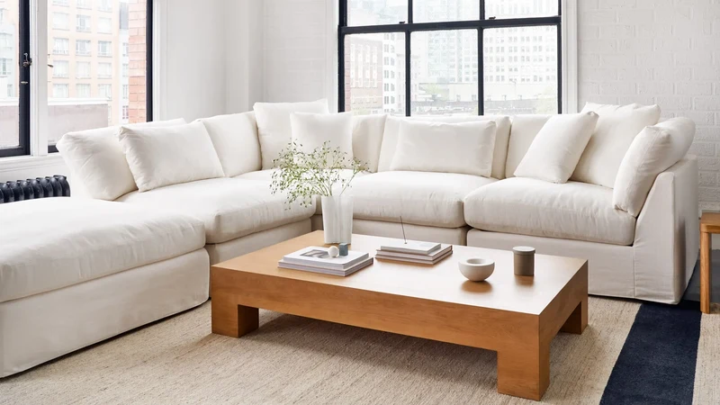 Get Together™ Corner Chair, Standard, Cream Linen