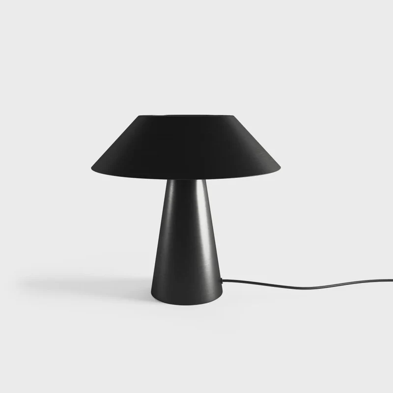 Lampe à poser en métal noir