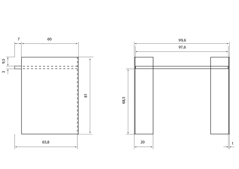 Zen 8 | Scribe | Bureau Verre et Bois