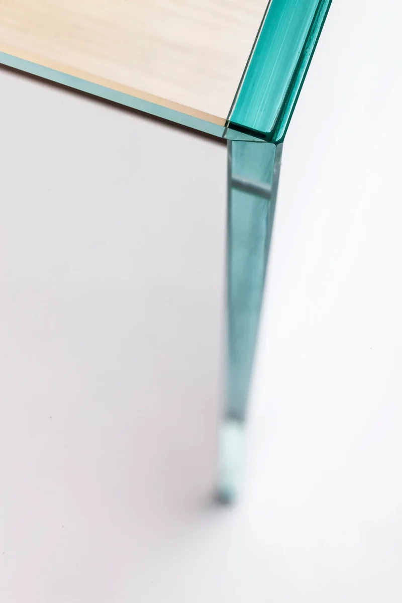 Zen 14 | Bureau Console Verre et Bois