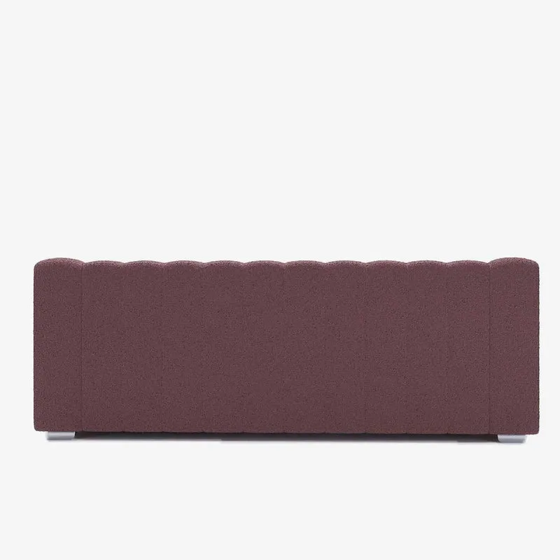 Canap rose tissu bouclette Garance