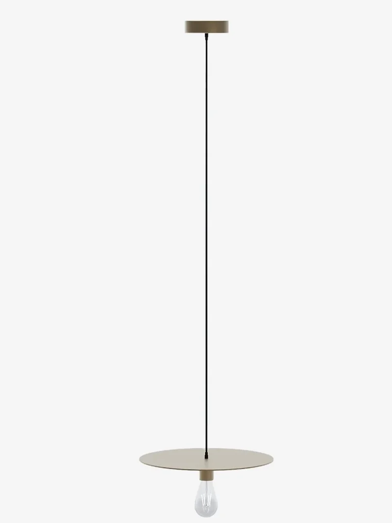 Luminaire suspension circulaire en m tal dor Moli re