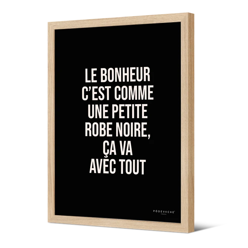 Affiche ou affiche encadrée Robe Noire