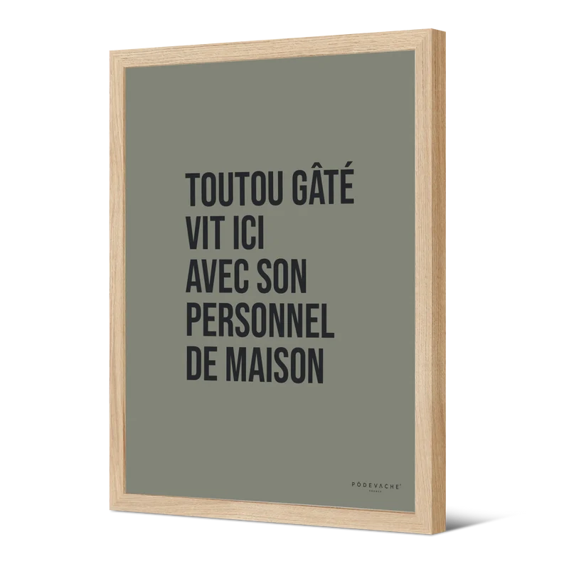 Affiche ou affiche encadrée Toutou