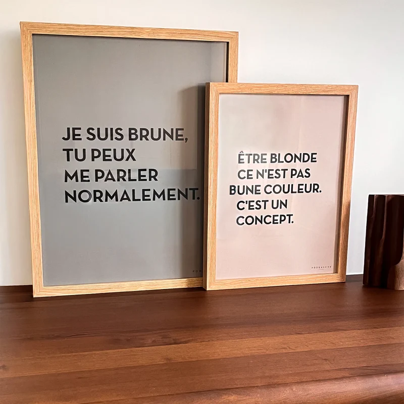 Affiche ou affiche encadrée Blonde
