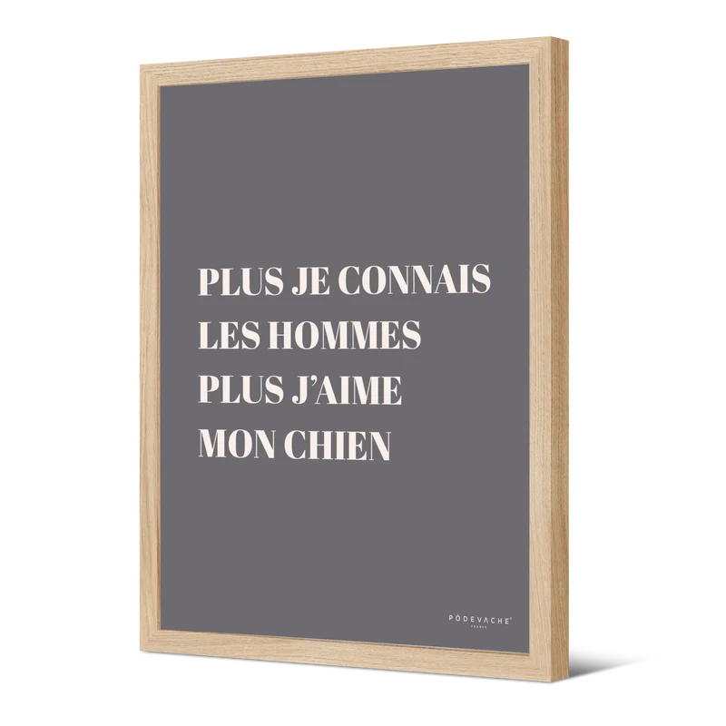 Affiche ou affiche encadrée Chien