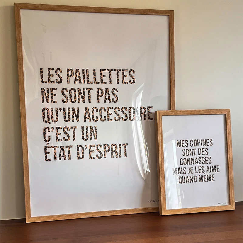 Affiche ou affiche encadrée Copine