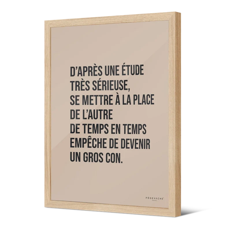 Affiche ou affiche encadrée Etude