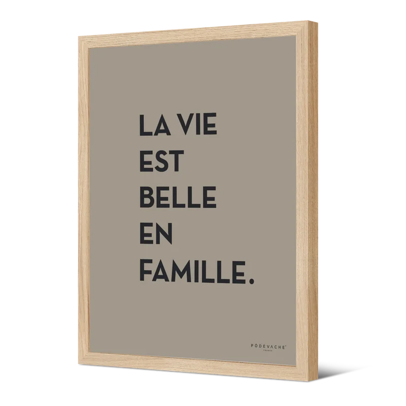 Affiche ou affiche encadrée Famille