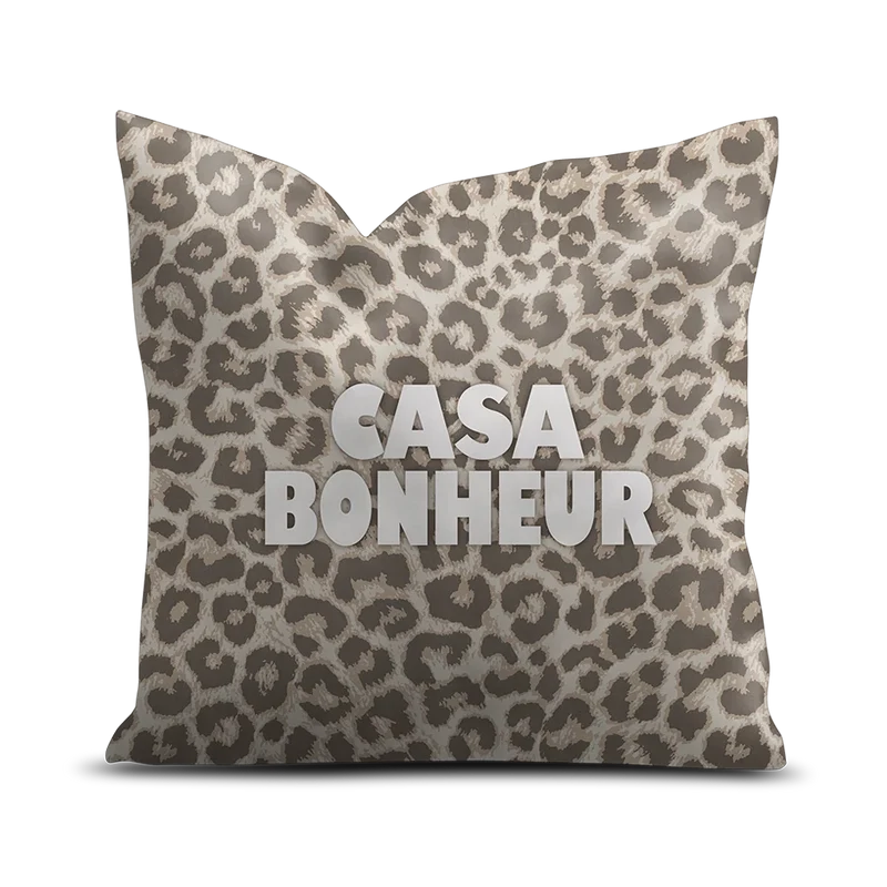Coussin Velours Léopard Eleusis