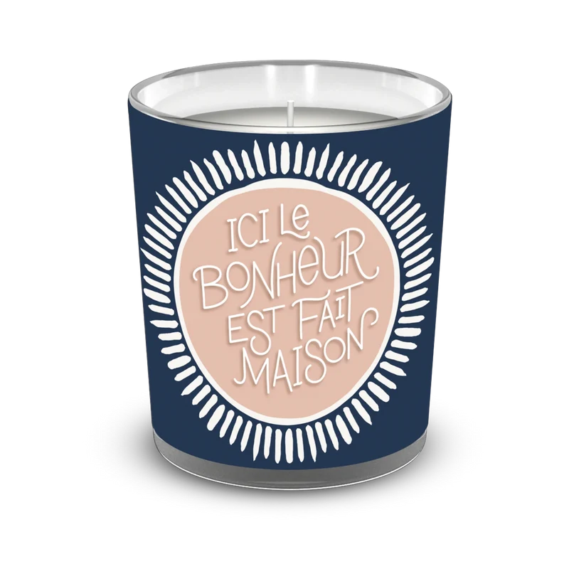 Bougie parfumée Bonheur fait maison