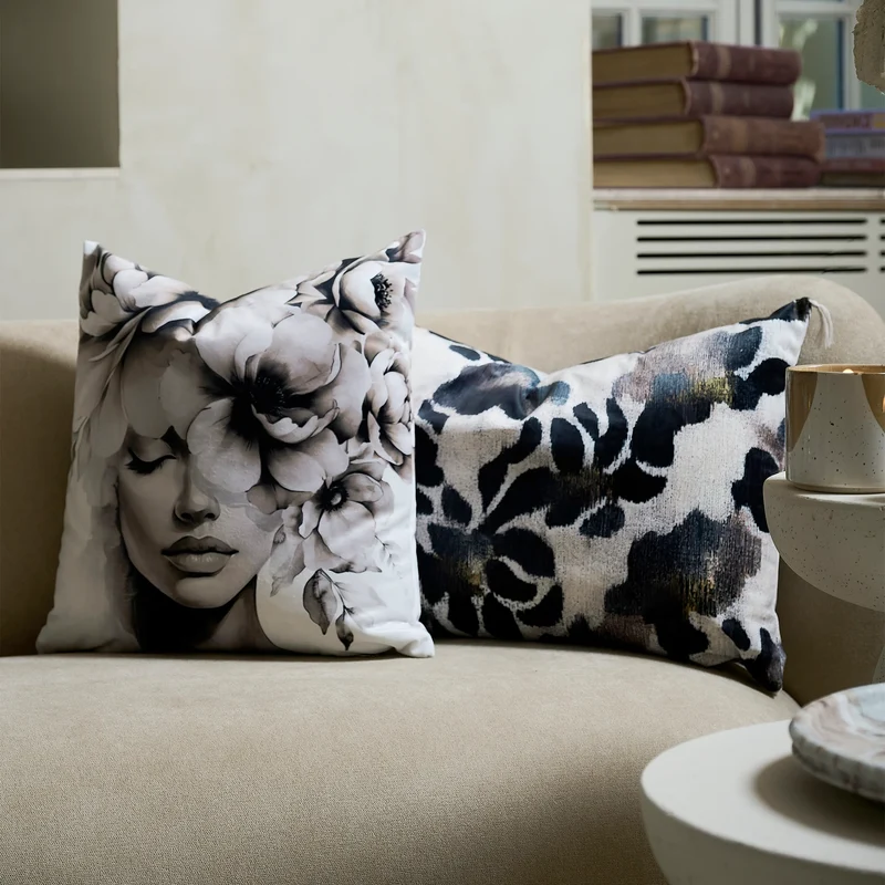 Coussin velours Ephese