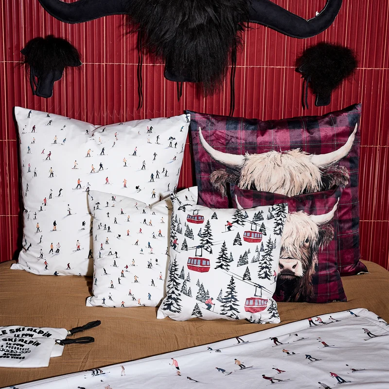 Coussin Velours Montagne Castelmoda