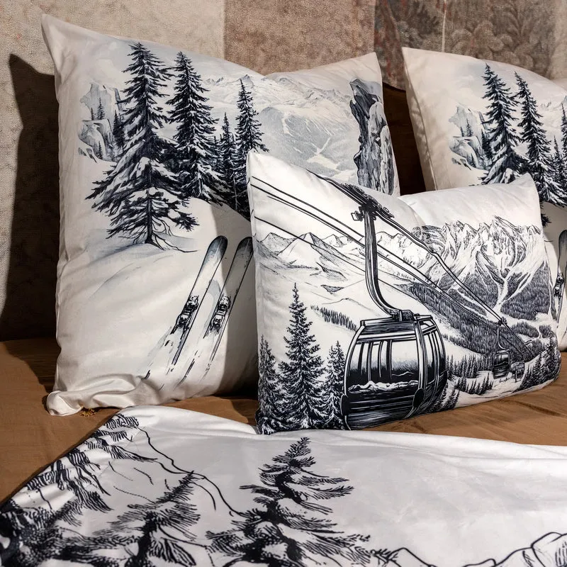 Coussin Velours Montagne Ortisei