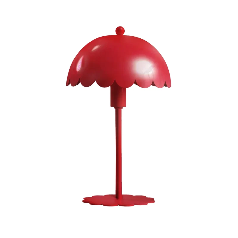 Lampe à poser Margot en métal rouge