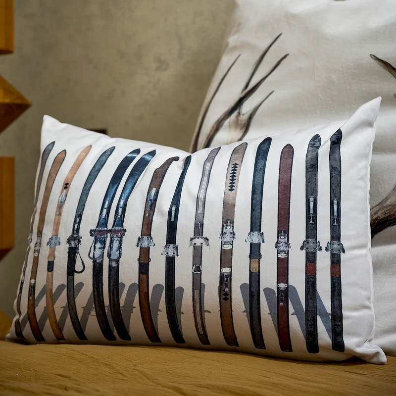 Coussin Velours Ski Bettmeralp