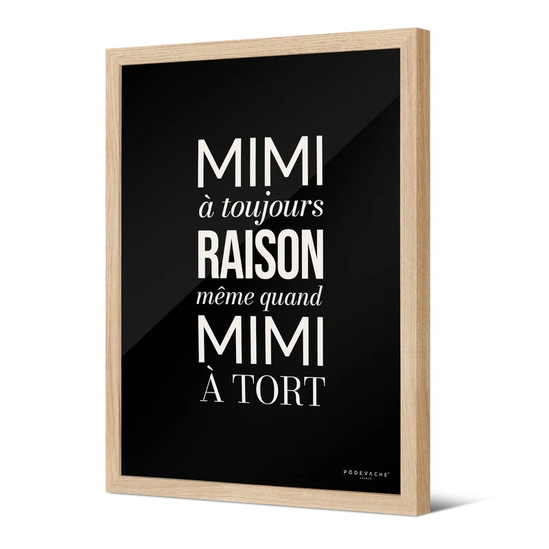 Affiche ou affiche encadrée Mimi Raison