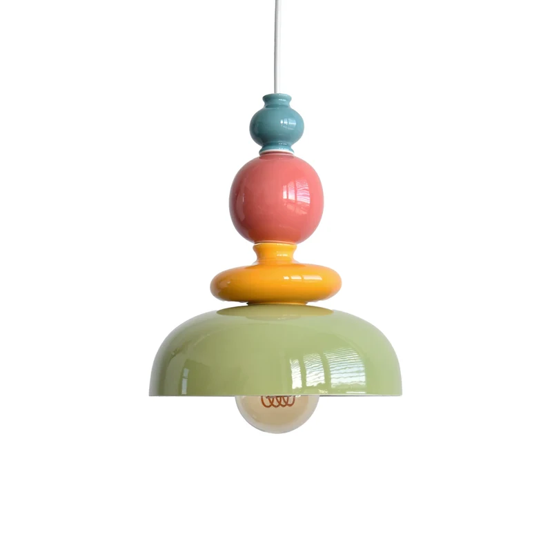 Suspension Pili en céramique multicolore D23,3 cm