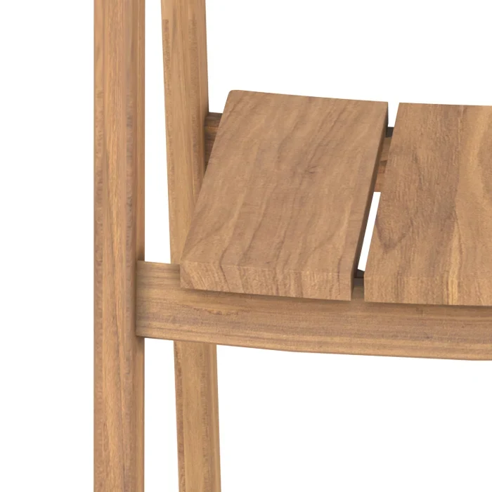 Table et chaises de jardin Lumo en bois de teck recyclé, 8 personnes