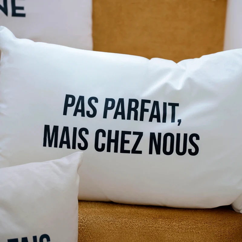 Coussin Velours Pas Parfait