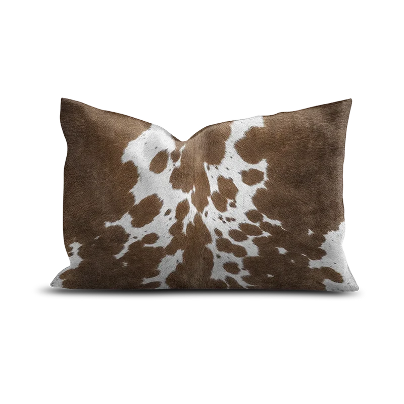 Coussin Velours Peau De Vache Gstaad
