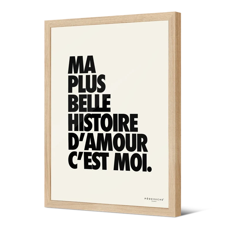 Affiche ou affiche encadrée Plus Belle Histoire