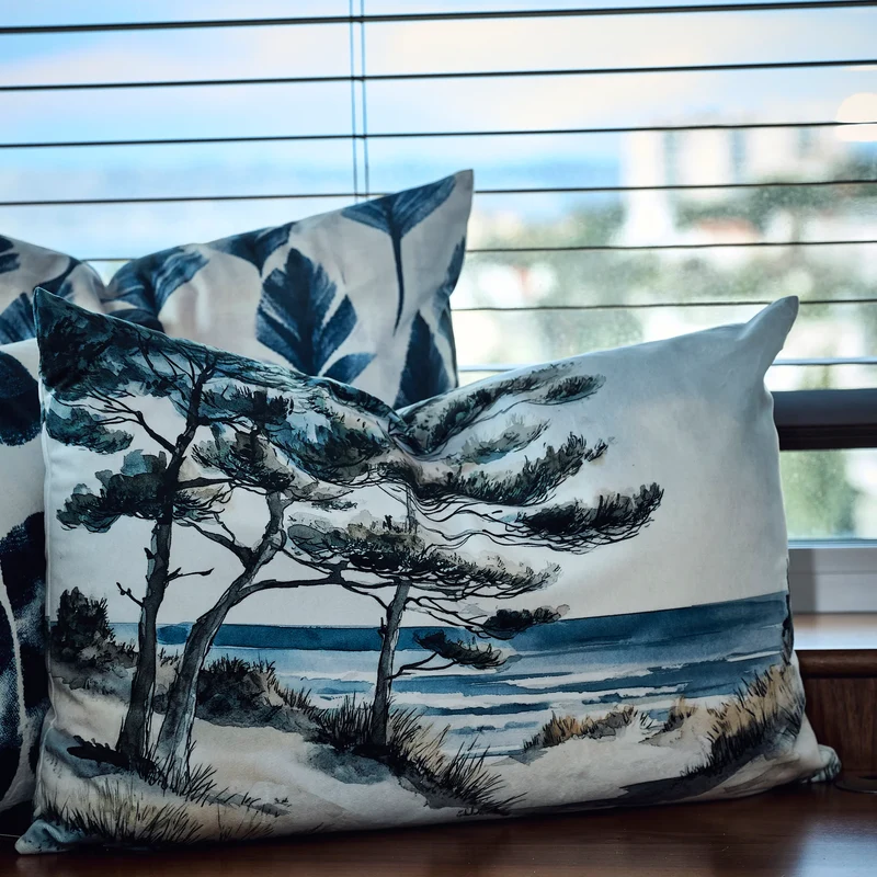Coussin velours Thirassia