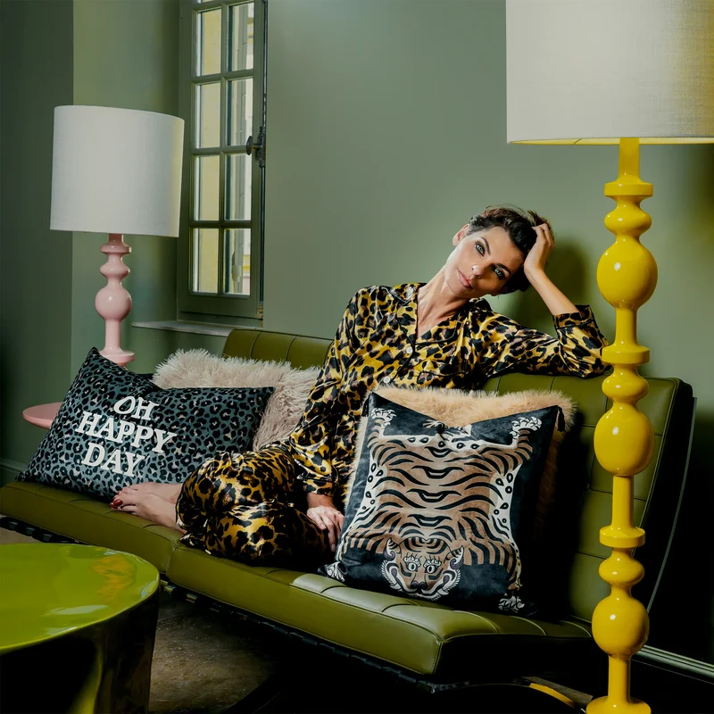 Coussin Velours Tigre Locronan