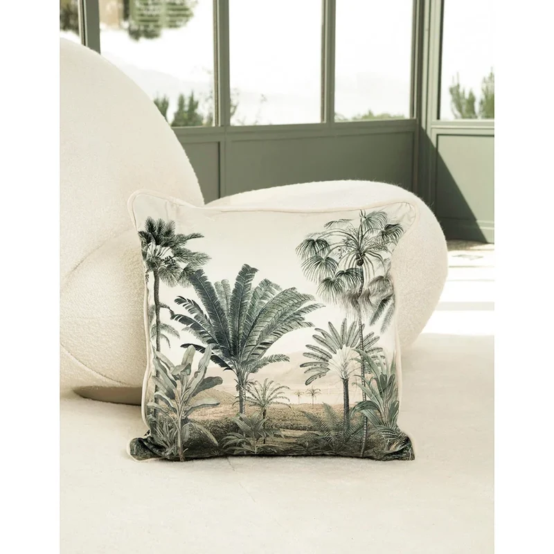 Coussin Velours Jungle Agamir