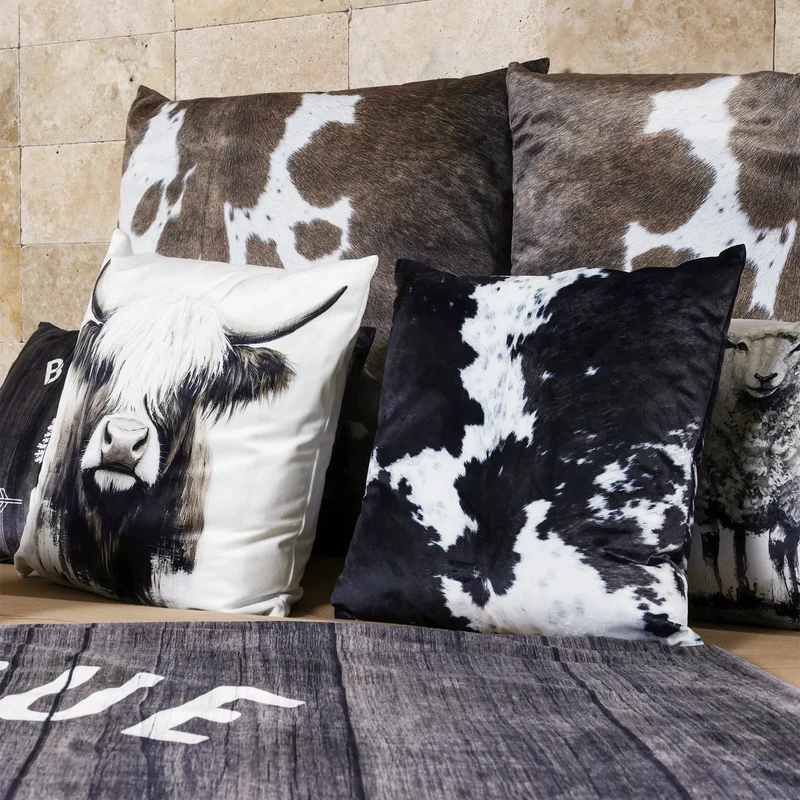 Coussin Velours Vache Andermatt