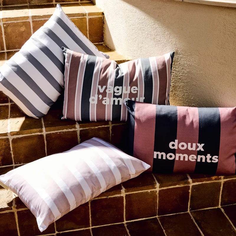 Coussin extérieur Stripe Doux Moments