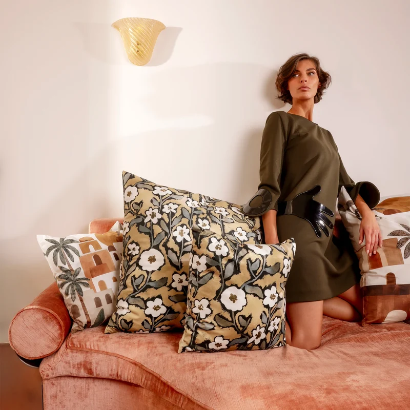 Coussin velours Kasba