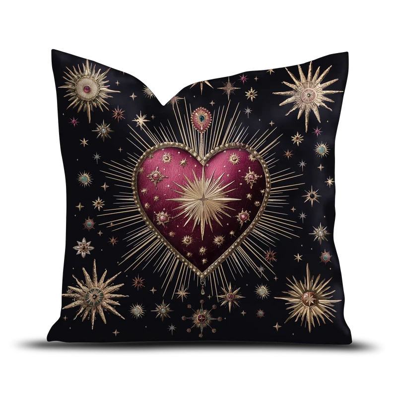 Coussin velours Corazon de Arequipa