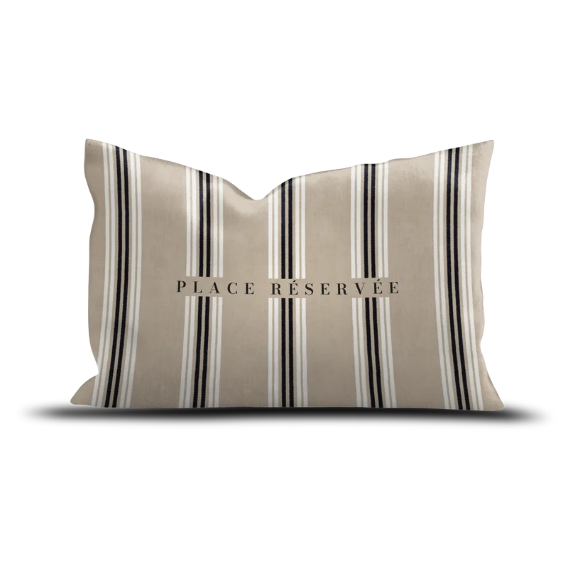 Coussin velours Place Réservée