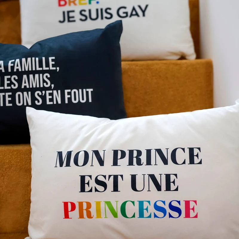 Coussin Velours Prince