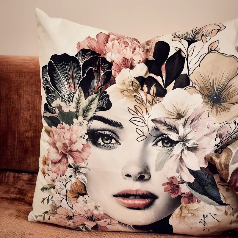 Coussin velours Ksar