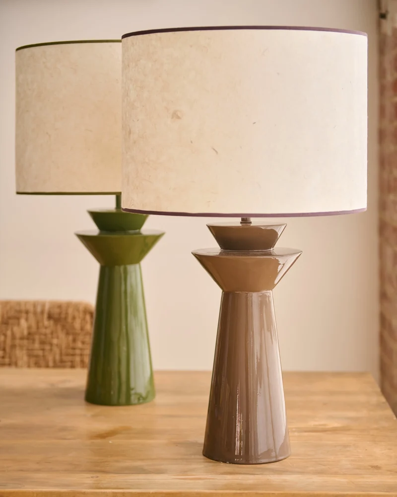 Pied de lampe à poser Rosha laqué