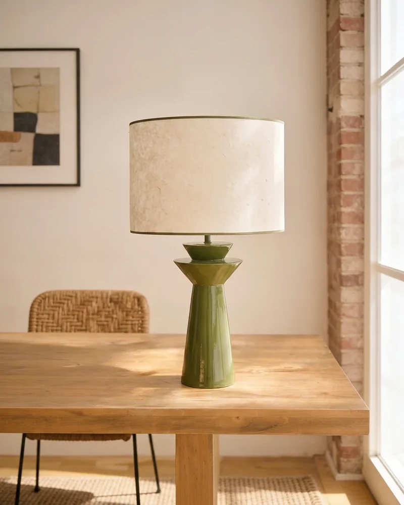 Pied de lampe à poser Rosha laqué