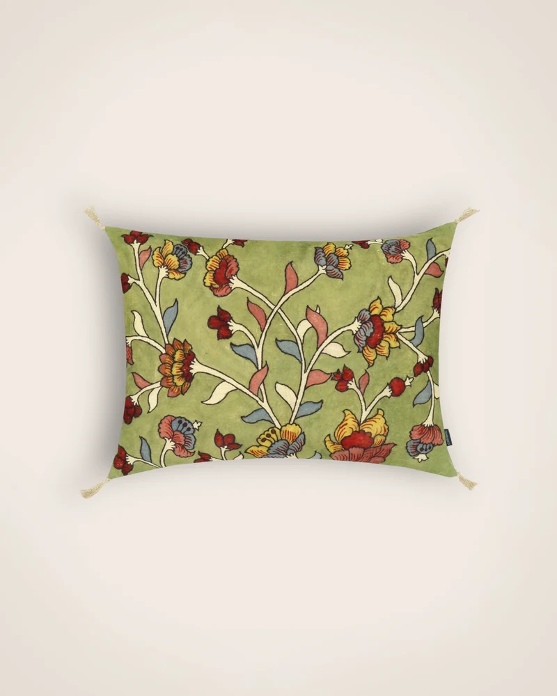 Housse de coussin Kalamkari