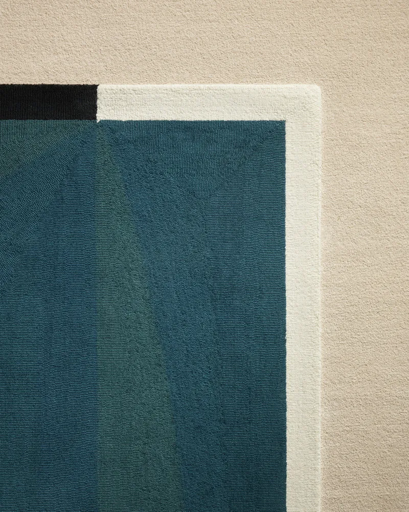 Abstract Rug - Sarah Blue