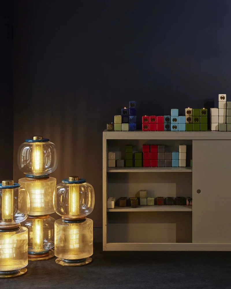 Loulou Floor Lamp - Midnight Blue