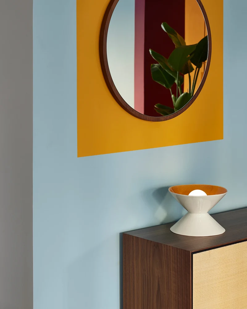 Hourglass table lamp - Fawn