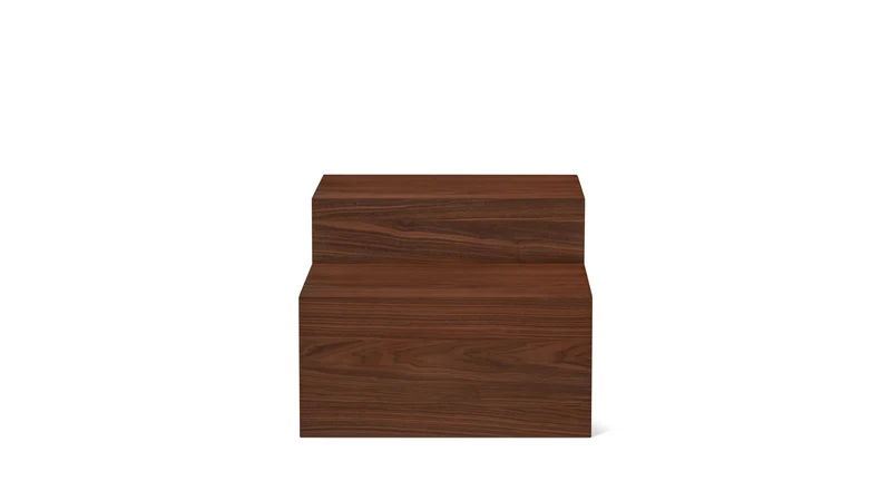 Align Coffee Table, Tiered, Walnut