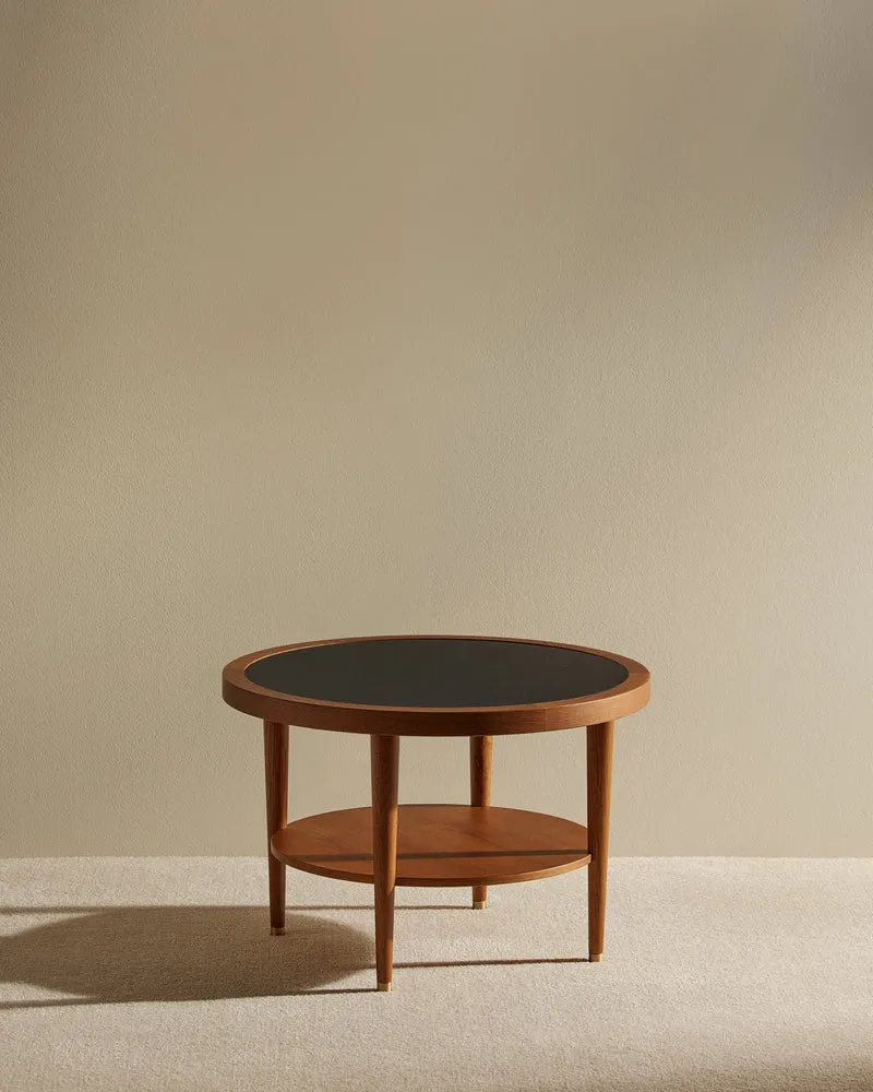 Puzzle Round Coffee Table - Black