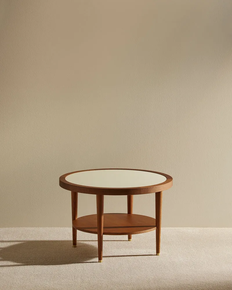 Puzzle Round Coffee Table - Ecru