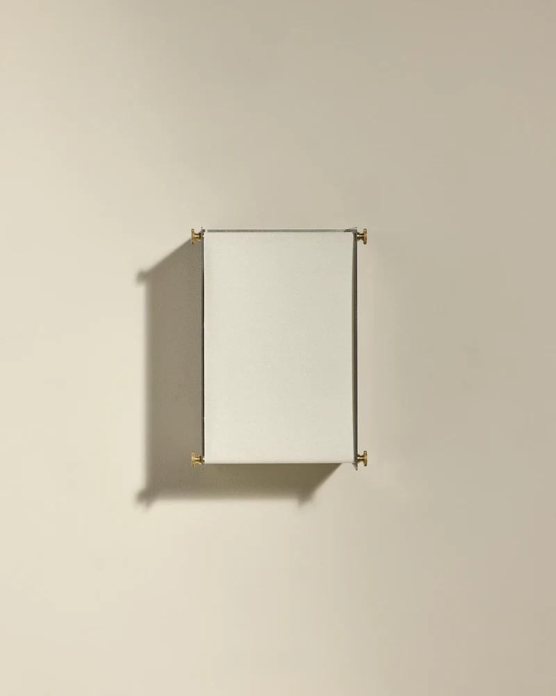 Boxie wall light - Brushed stainless steel
