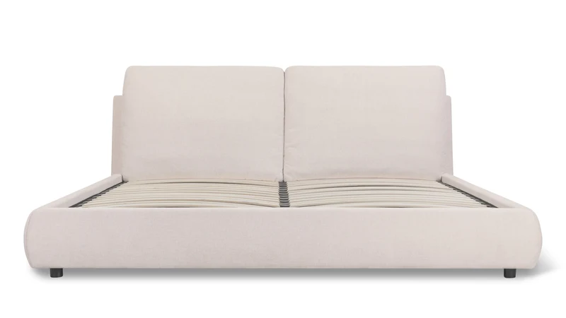 Cloud Bed With Storage, Queen, Latte