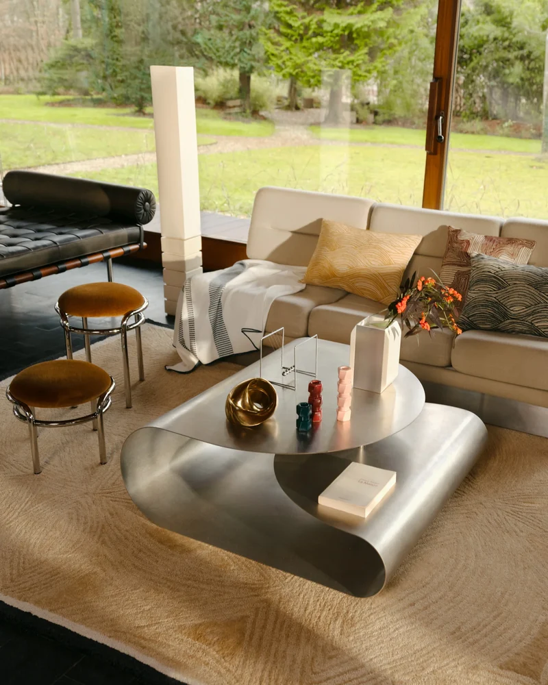 Moon Stool - Chrome