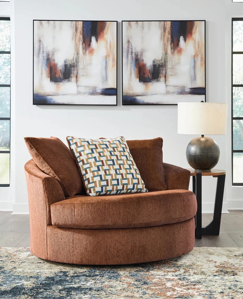 Oversized Swivel Accent Chair